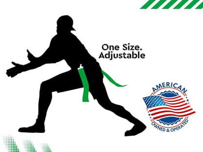 Trained Man Flag Football Belts, Adjustable Flag Football Set for Sports Teams, Training & Competition - color: Green 10 Man Pop Flag Football Set, style: 10 Man Flag Football Sets