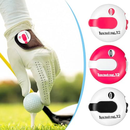 1.2" Mini Golf Score Counter for Women - Compact Stroke Tracker (12-Shot Capacity) | Glove-Friendly Scoring Keeper