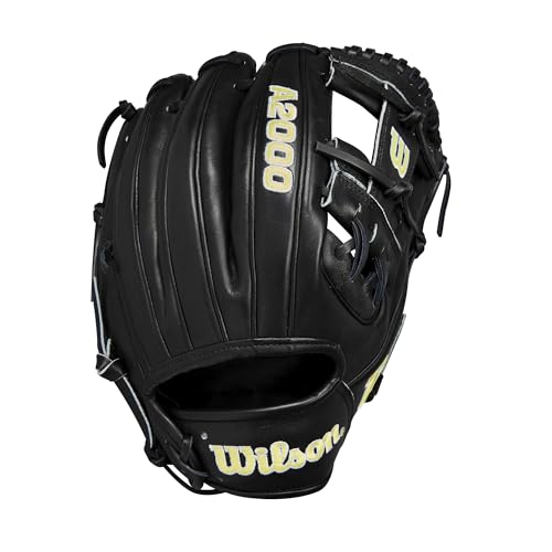 Wilson 2024 Classics Series A2000 Baseball Gloves - color: Black/Yellow, size: Infield - 11.5"