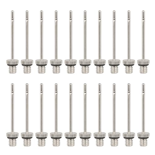 20Pcs Inflatable Needle Replacement Stainless Inflation Needle for Basketball Soccer Volleyball Balls Air Pumps Needle