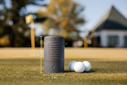 Wash-E: Electric Golf Ball Cleaner – Portable Motorized Washer, USB-C Rechargeable, Clips to Golf Bag – Premium Golf Gift