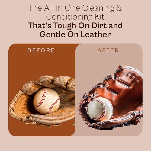 SARNA BASEBALL Glove Conditioner, Liquid, 8 Oz – Break in Faster, Keep Leather Maintained – Glove Conditioner for Mitts, Softball, & Baseball Gear Made in USA - size: Maintenance Kit