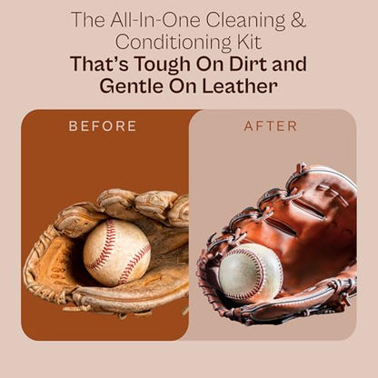 SARNA BASEBALL Glove Conditioner, Liquid, 8 Oz – Break in Faster, Keep Leather Maintained – Glove Conditioner for Mitts, Softball, & Baseball Gear Made in USA - size: Maintenance Kit
