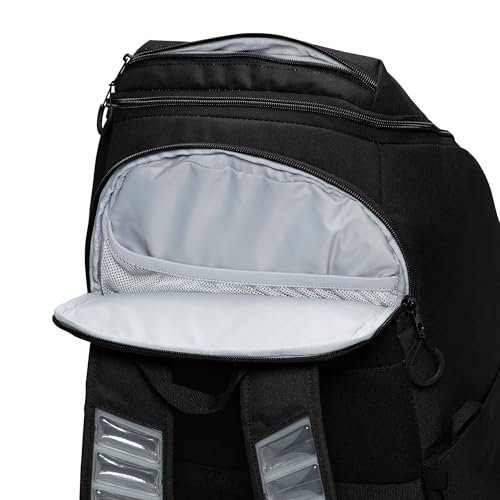 Nike, Unisex, Varsity Elite Backpack (32L), Black/Black/Metallic Silver, One Size