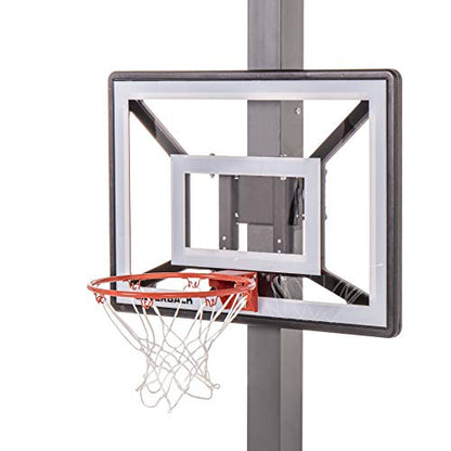 Silverback Junior Youth 33" Basketball Hoop with Lock ‘n Rock Mounting Technology Mounts to Round and Vertical Poles, Black (B8410W)