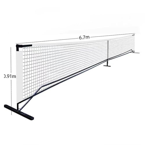Pickleball Net - Regulation Size 22ft x 2.5ft (670cm x 76cm) for Outdoor Play, Easy Setup, Weather Resistant, Portable for Driveway & Backyard