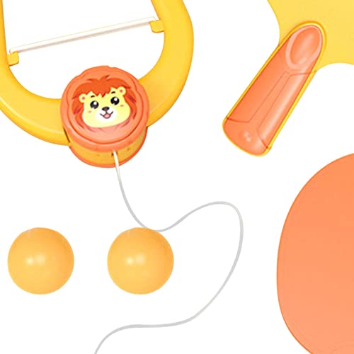 6 Pieces Tennis Indoor Table Tennis Ping Pong Paddles Balls Set Door Frame Exerciser Hand Eye Coordination Toy Practice Suitable for P