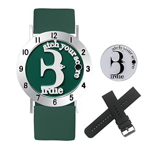 Golf Ball Marker with Golf Stroke Counter Bracelet, Birdie Ball Marker, Golf Accessories for Men and Women, Golf Gifts for Men and Women - color: Green/White
