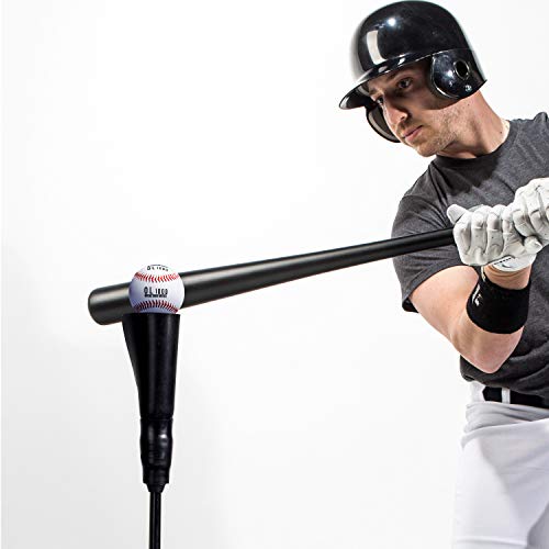 Franklin Sports Baseball,Softball Batting Tee-MLB Pro Porta Hitting Tee-Portable Weighted Batting Tee+ Softbal,Adjustable Tee