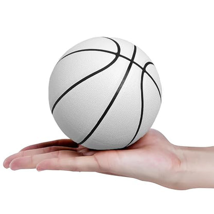 MINDCOLLISION Mini Basketball, Solid Color Without Logo, Absorbent Soft Leather, Suitable for Small Baskets, Signature, Decompression, Training Assistance