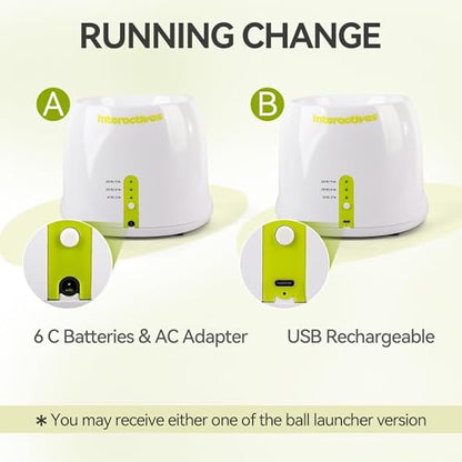 AFP Automatic Ball Launcher Dog Ball Thrower Machine Interactive Hyper Fetching Toy for Large Dogs, 3 Tennis Balls Included, Max Version - size: Mini Size