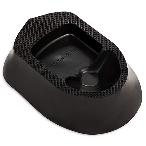 Champion Sports 1" Ground Zero® Kickoff Tee – Official NFL® Football Kicking Tee for Accurate Kickoffs & Field Goals, Textured Top for Secure Ball Grip, Black