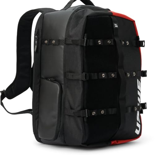 USWE Buddy Athlete Gear Pack, Duffle Bags to Store Sports Gear, Essentials, Ideal For Travelling, Gym, Training and More (40L Gear Pack Black/Red) - style: 40l Gear Pack Black/Red
