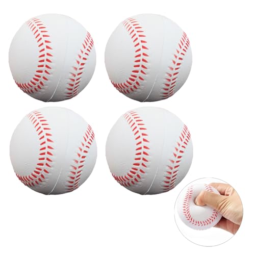 Soft Foam Baseballs Practice Training Ball for Beginners Squeeze Ball Safe Throwing Catching Batting