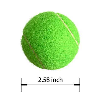Tennis Balls, 15 Pack Practice Tennis Ball for Beginners, Training Playing Tennis Balls for Dogs, Come with Mesh Carry Bag (Light Green)