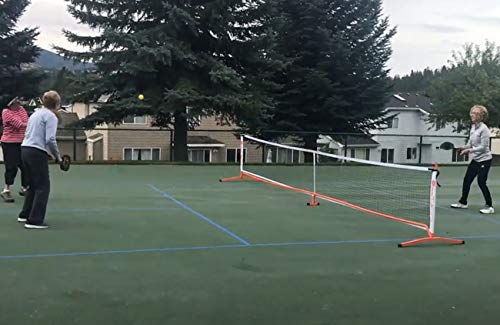 Rally PX Graphite Complete Pickleball Set for 4 Players (Portable Pickleball Net + 4 Graphite Paddles + 4 Outdoor Pickleballs + Duffel + 2 Chalk + Rules/Strategy Guide)