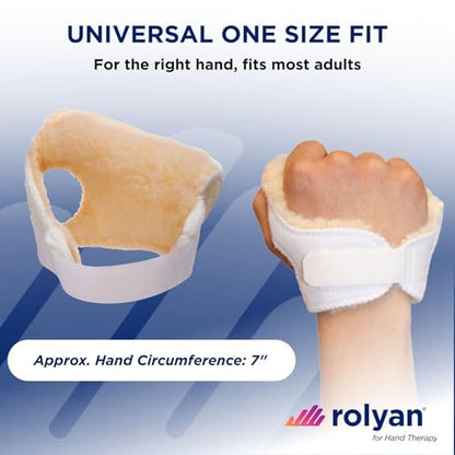 Rolyan – Palm Protector – Left Hand – Single Pack, Soft Padded Palm Guard for Hand Contractures and Finger Spasticity, Lightweight Hand Protector, Washable - size: Standard Glove, style: Left Hand