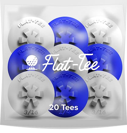 Golf Tee (Driving Ranges, Indoor/Virtual Golf Simulators, Tundra/Winter Golf, Consistent Height, USGA Conforming, Par 3 Tee, Virtually Unbreakable, Multicolor)