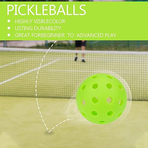 6 Pack Sports Outdoor Pickleballs - 40 Pickleball Balls - USA Pickleball Balls (USAPA) Approved - Official US Open Ball - color: Green, style: 36 - Pack