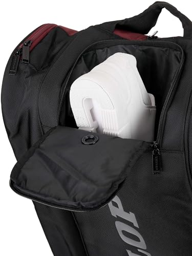 Dunlop Sports CX Performance Tennis Bag, Red/Black - 12-Racket