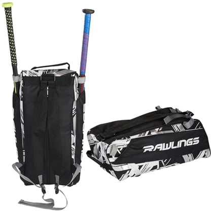 Rawlings | REMIX Duffel Equipment Bag | T-Ball & Youth Baseball/Softball | Multiple Colors - color: Black