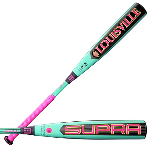 Louisville Slugger 2026 Supra™ 2 ¾” USSSA Baseball Bats - color: Neon Mint/Pink