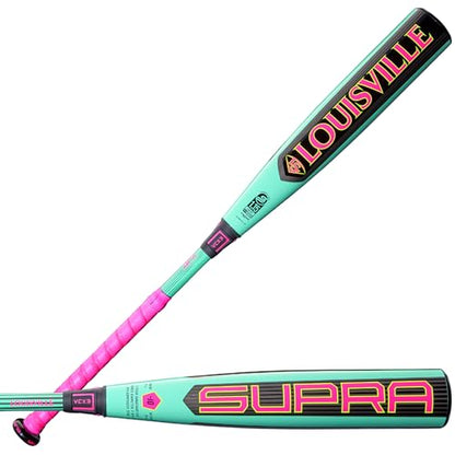 Louisville Slugger 2026 Supra™ 2 ¾” USSSA Baseball Bats - color: Neon Mint/Pink