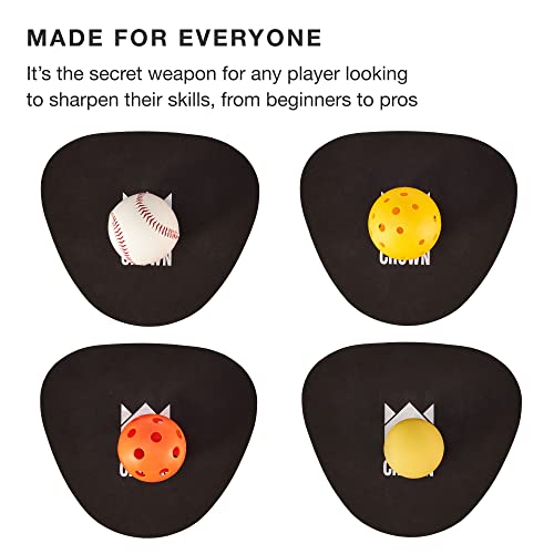 Pancake Baseball Practice Mitts - EVA Foam Infield Fielding Training Coaching Equipment - Ambidextrous, One Size Accessories - Thick, Flat Glove Substitute Develops Softer Fielding Hands