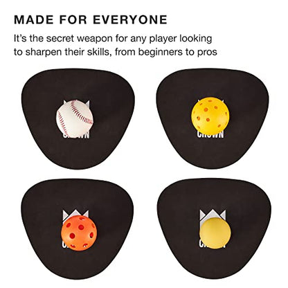 Pancake Baseball Practice Mitts - EVA Foam Infield Fielding Training Coaching Equipment - Ambidextrous, One Size Accessories - Thick, Flat Glove Substitute Develops Softer Fielding Hands