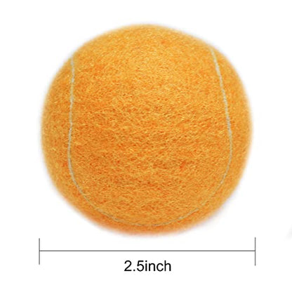 URBEST Advanced Tennis Ball 20 Packs, Training Tennis Balls Practice Balls for Novice Player, Pet Dog Playing Balls with Mesh Carry Bag for Beginner Training Ball - color: Light Orange