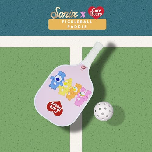 Sonix | USAPA Approved | Premium Pickleball Paddle | Fiberglass Surface, Non-Slip Cushion Grip | Single Pickle Ball Racket - color: Care Bears - Candy Bears