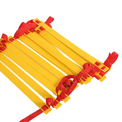 7M 14 Rung Agility Speed Training Ladder, Football Soccer Fitness Ladder, High - Density Braided Belt with Storage Bag for Athletes Coaches Outdoor Indoor Drills