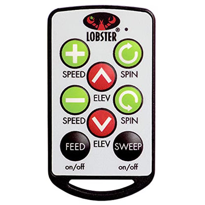 Lobster Sports Pickleball Machine – Full-Featured – Adjustable Topspin, Backspin, & Lobs, Random Oscillation, Ball Speed (20-60MPH), Lightweight & Portable, Holds 125 Balls, with Multi-Function Remote - style: The Pickle Two