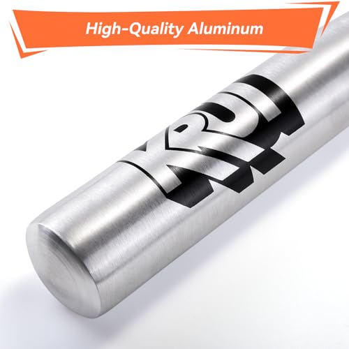 KRUI Aluminum Baseball Bat, 18 Inch Self Defense Bat, Lightweight Bat for Tire Checker, Fish, Keeps in Home, Car, Backpack for Self Defense - color: silver