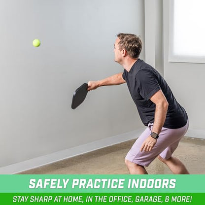 GoSports GS 40 Q-Foam Pickleballs - Quiet Foam Balls for Indoor or Outdoor Practice - 12 Pack