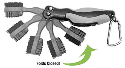 JEF World of Golf Flip 'N' Pure Brush - color: Black/Gray