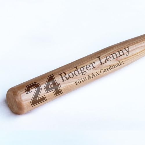 Personalized Mini Bat 18″, Custom Mini Baseball Bat, Personalized Coach Gift, Team Gift, Tee Ball, Baseball Team Coach Gift, Little League Gift, Softball Team Coach Gift - style: Rodger Lenny