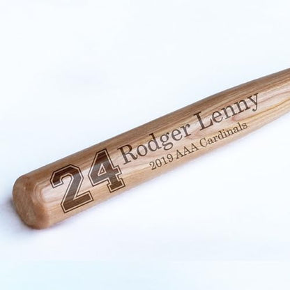 Personalized Mini Bat 18″, Custom Mini Baseball Bat, Personalized Coach Gift, Team Gift, Tee Ball, Baseball Team Coach Gift, Little League Gift, Softball Team Coach Gift - style: Rodger Lenny