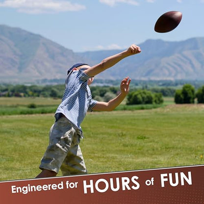 Blu Jay LMC Products Brown Foam Football for Kids - 9 ½ inch Foam Football, Soft Kids Ball