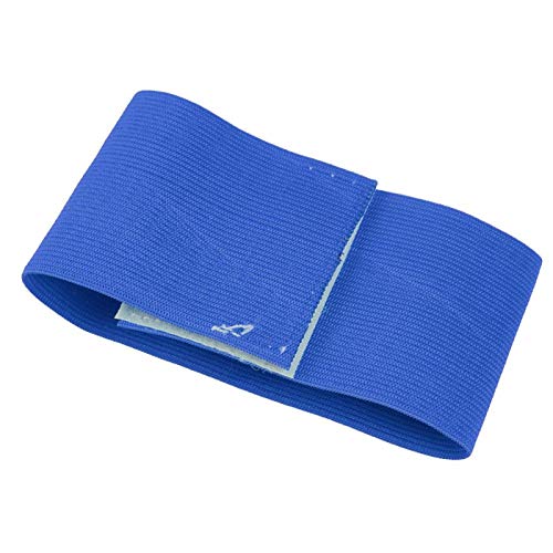 Captain Armband, Outdoor Team Sports Groups Soccer Armbands Adjustable Player Bands Elastic Soccer Captain Armband for Adult Youth School Team Competition Players (Blue)