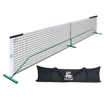 Portable Pickleball Net Set, Steady Metal Frame Pickle Ball Net Set System with Carry Bag Easy Setup for All-Weather Resistant Play in Backyards,Outdoor Indoor Driveways and Garages
