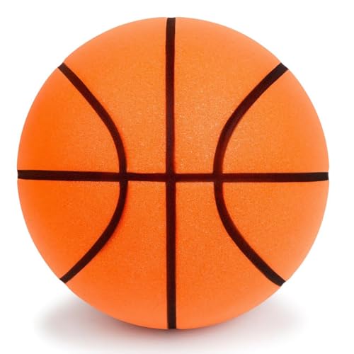 Silent Basketball Size 7 (29.5") 2026 New Dribble Dream Silent Basketball, Grooved Airless Foam Technology for Soundless for Foam Indoor Training Ball for Various Indoor Activities