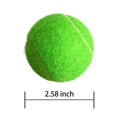 4 Pack Tennis Balls - Long Lasting Practice Balls for Tennis Beginners, Tennis Training Balls, Dog Fetch Toys - color: Green