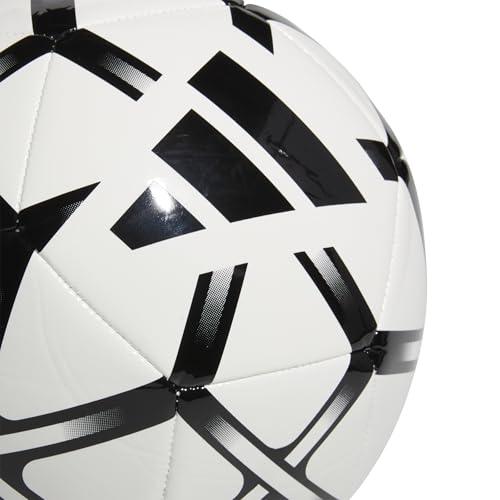 adidas Starlancer Club Soccer Ball - color: White/Black, size: 5