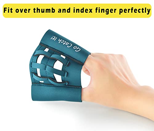 Webglove Training Glove for Youth and Adults Breathable and Durable Works for Golf-Sized Practice Balls Web Glove Mini Training Baseball Softball Glove Two Finger Web Glove Catcher (Green)