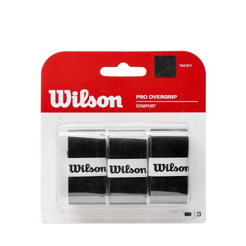 WILSON Pro Tennis Overgrips - Black - size: 3 Pack