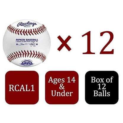 Rawlings | Cal Ripken Baseballs | Competition Grade | RCAL1 | Youth/14U | Multiple Count Options - style: Dozen
