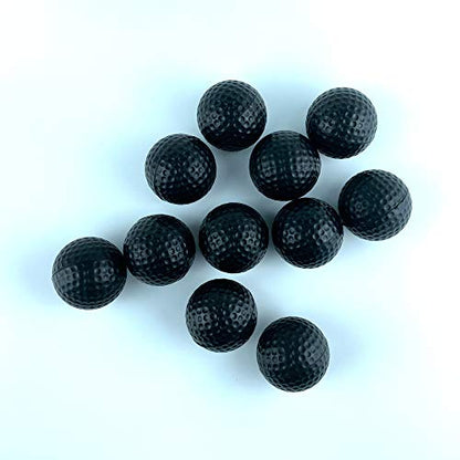 Practice Golf Balls, Foam, Soft for Indoor or Outdoor Training,12 Count Black