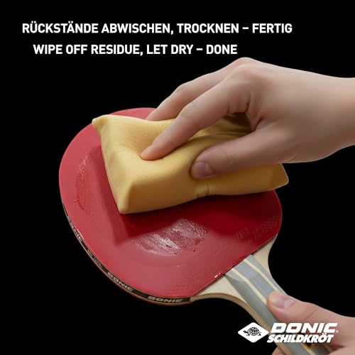 Donic-Schildkroet Donic-Schildkröt Kit for Table Tennis, 100 ml Foam in a Pump Sprayer Plus a Cleaning Sponge, for Refreshing Bat Coatings, 828529