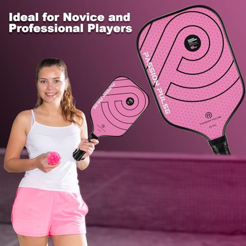 Pickleball Paddles 2026,Carbon Fiber Pickleball Paddle,16mm T700 High Grit & Spin, Professional Pickle Ball Paddles Set Designed for Ultimate Spin & Consistency